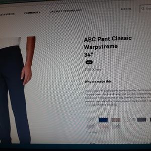 EUC lululemon abc classic warpstreme pants